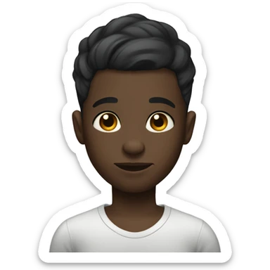 Short black boy with tattoos that’s balding sticker