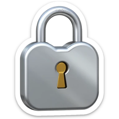 unlocked padlock sticker