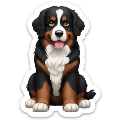 Bernese mountain dog no black hair sticker