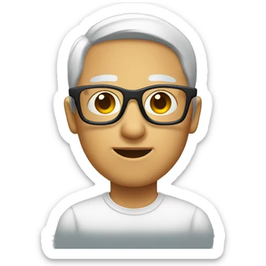 blind glasses sticker