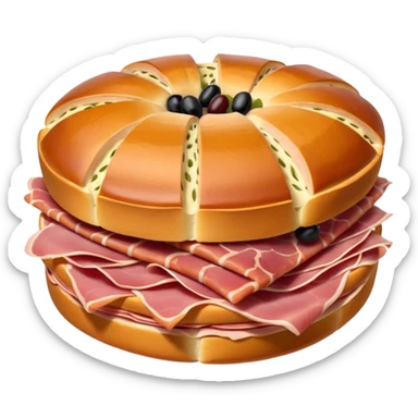 pan de jamon venezolano sticker