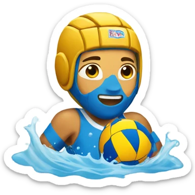Person playing waterpolo sticker