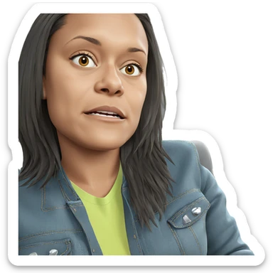 girl in car interior sticker