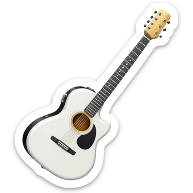 white Guitar Case sticker