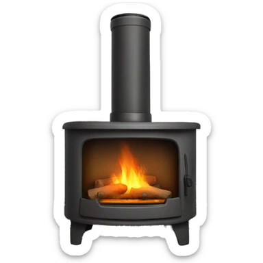 Cosy log burner sticker