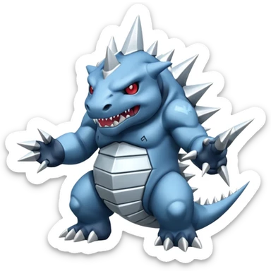 Steelix-Lairon-Aggron-Glalie-fusion sticker