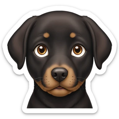 Black lab mix sticker