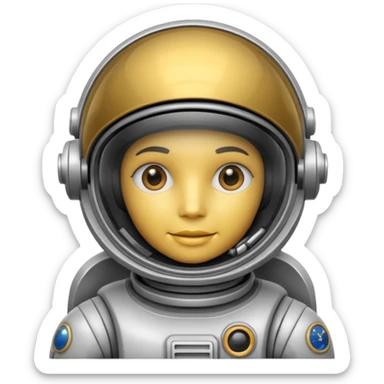 astonaut robot copilot sticker