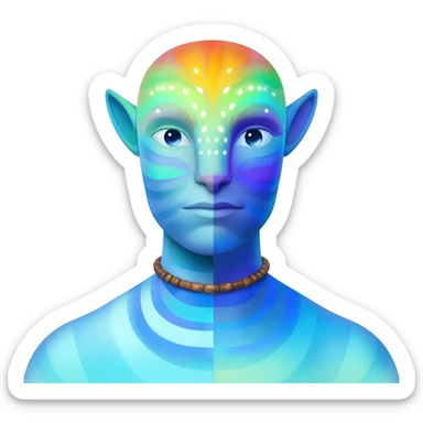 Abstract Colorful Ascending Divine La Creatura Avatar   sticker