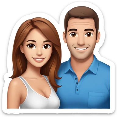 Lewis Howes and Yanet Garcia vs JetSetFly and Tefi INTERNET CELEBRITY BATTLE NOVIO DE MEXICO sticker
