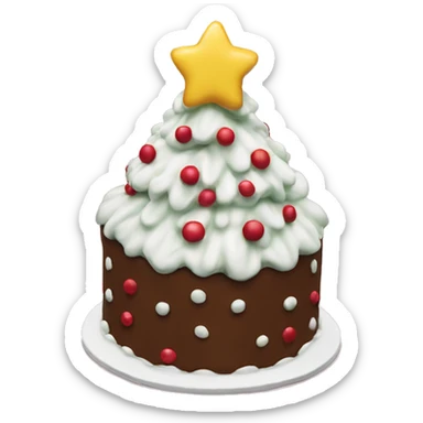 Little Debbie cake Christmas tree sticker