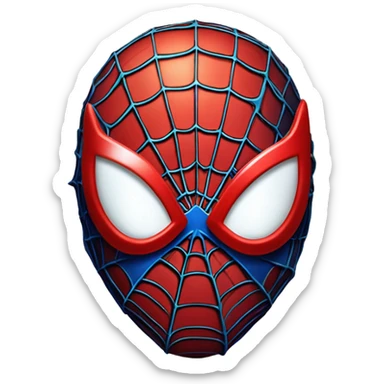 Spider-Man face same boo sticker