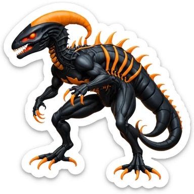  Venom-Salandit-Xenomorph-hybrid-fantasy-creature (full body) sticker