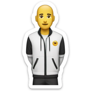 Skinhead in Nike sticker