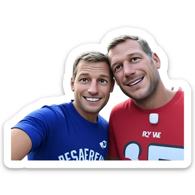 outdoor smiles of boys sticker