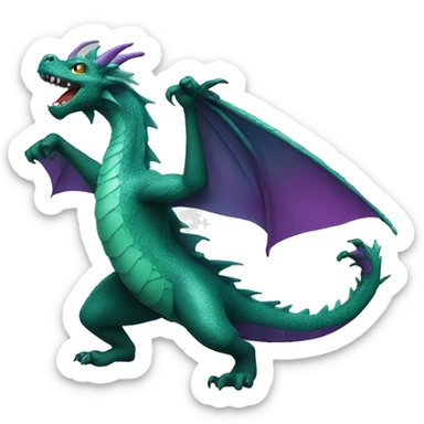 Dancing dragon  sticker