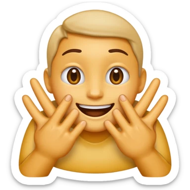 Make me emoji that is rubbing hands like fly sticker