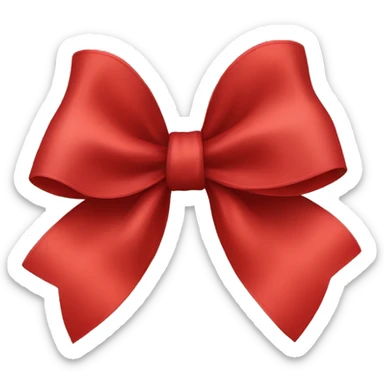 Big red bow sticker