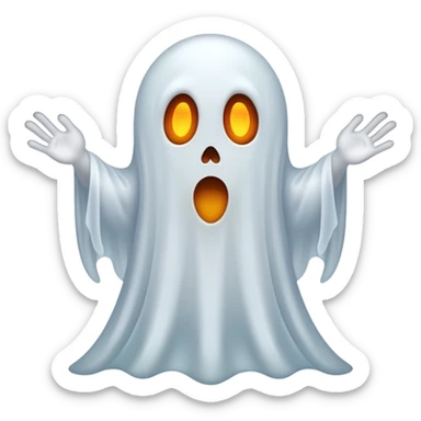 ghost halloween sticker