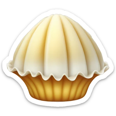 Coquille Saint-Jacques simple et unique sticker