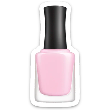 pastel pink nail polish bottle sticker