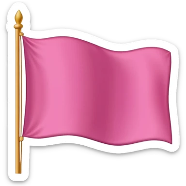 Pink flag emoji sticker