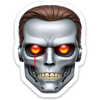 terminator face t-800 sticker