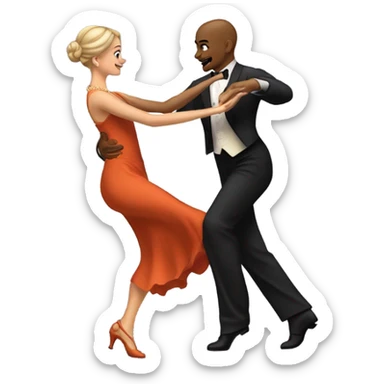 couple dancing tango  sticker