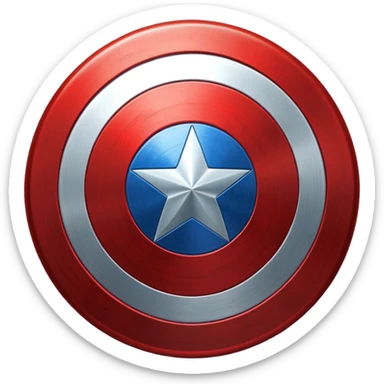 Captain  America shield sticker