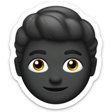 abanico negro sticker