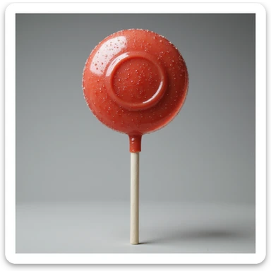 realistic lollipop, on a white background, photorealistic style sticker