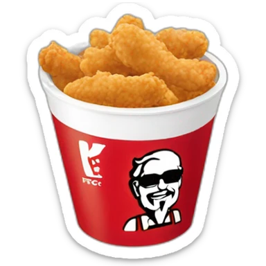 kfc bucket sticker