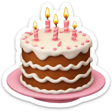 Happy birthday cake  sticker