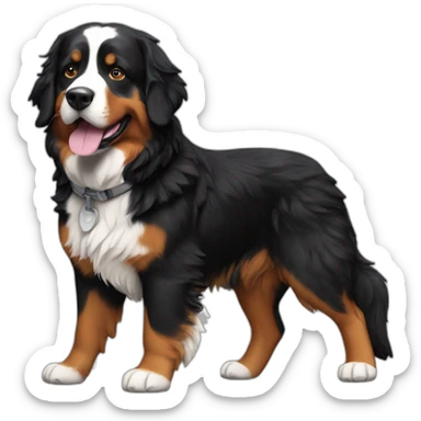 Astronaut Bernese mountain dog sticker