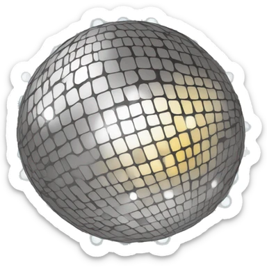 Disco ball sticker