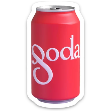 red soda can sticker