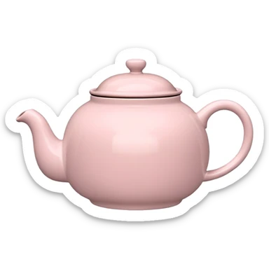 Pale Pink teapot sticker