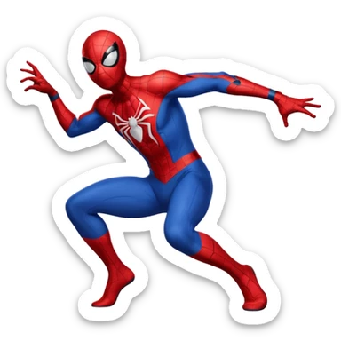 Spider man showing his butt sticker