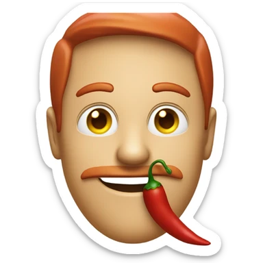 Res chilli circle sticker