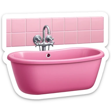 Pink bathroom  sticker