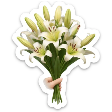 lily bouquet  sticker