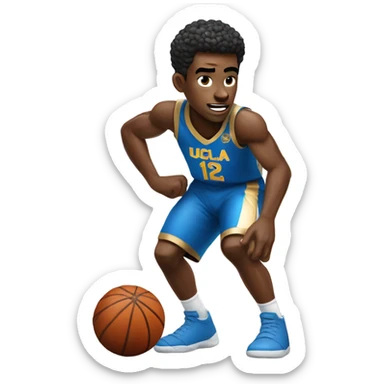 UCLA basketball player sticker