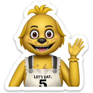 Chica from Five Nights At Freddy's Movie sticker