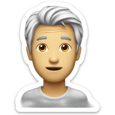 guy wondering sticker