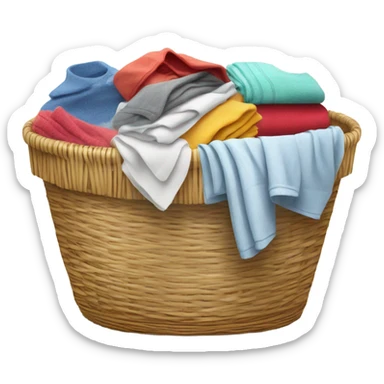 Laundry basket sticker