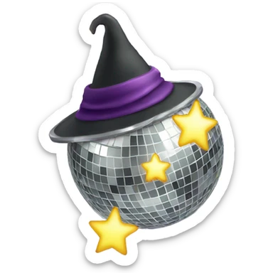 Disco ball Wizard sticker