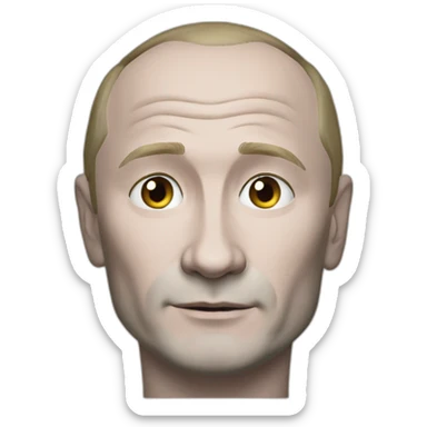 Putin with word “KOMA” sticker