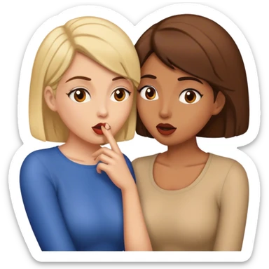 2 women gossiping  sticker
