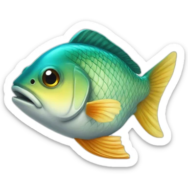 Poisson qui marche sticker