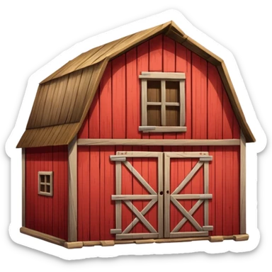 A barn sticker